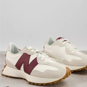 New Balance 327 Cream / Burgundy